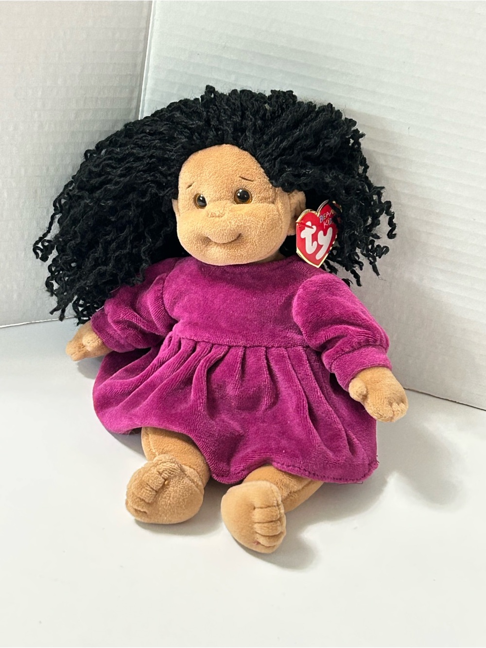 Vintage TY Beanie Kids Calypso Plush Doll with Tag